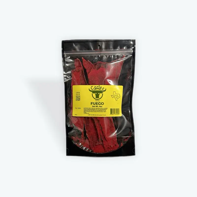 Cortez beef Jerky 4 oz Taste Bold Fuego Cortez beef Jerky 4 oz Taste Bold Fuego