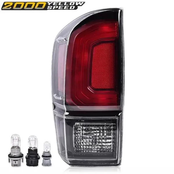 100% Brand New ABS Rear Tail Light Lamp, 1 x Tail Light for 2016-2021 Toyota Tacoma All Models TRD PRO Left Side