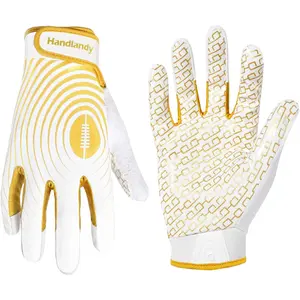 AGS HANDLANDY Youth Football Gloves, Kids Sticky Receiver Gloves,Super Grip Football Glove Best Gift for Boys,Girls