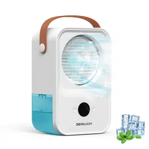 Portable Air Conditioners, 3 in 1 Evaporative Air Cooler with 4 Wind Speeds & Mist, USB Charging Air Cooling Fan with Large Water Tank, Desktop Portable AC for Living Room Bedroom Dorm Office Camping