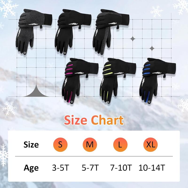 Warm Touchscreen Gloves for Women & Men - Full-Finger Winter Gloves Liners, Great for Skiing, Cycling, Running, Driving, Walking & Daily Tasks, Perfect for Freezing Weather, Outdoor Sports, Work & Gardening touch-screen warm glove