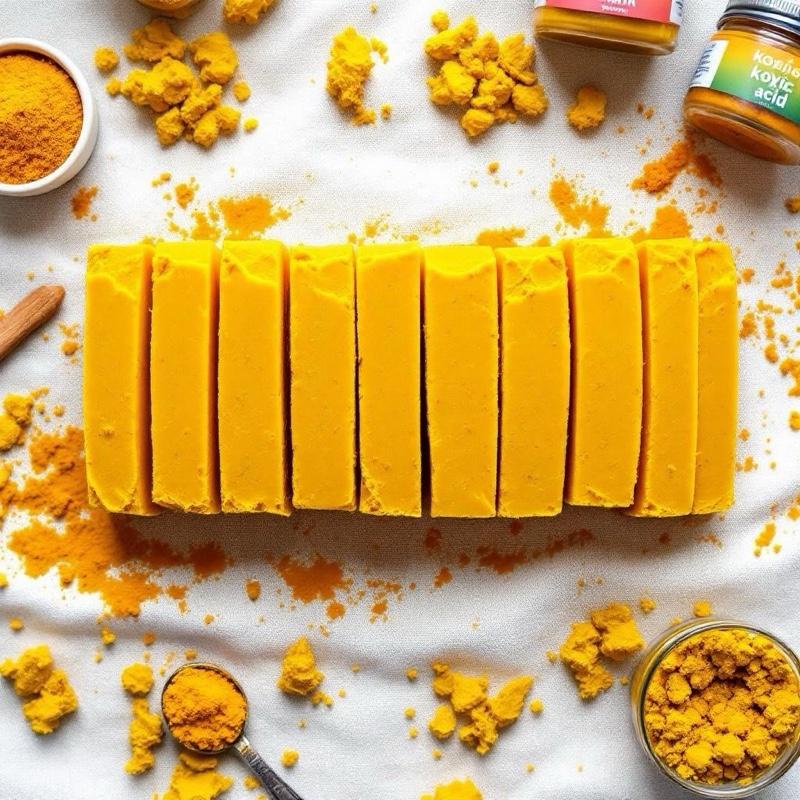 Pursuit By Brittany Ashley Turmeric, Kojic Acid and Seamoss Facial SkincareDark Spot Remover 5lb Soap Loaf Acne Brightening Discoloration Gentle