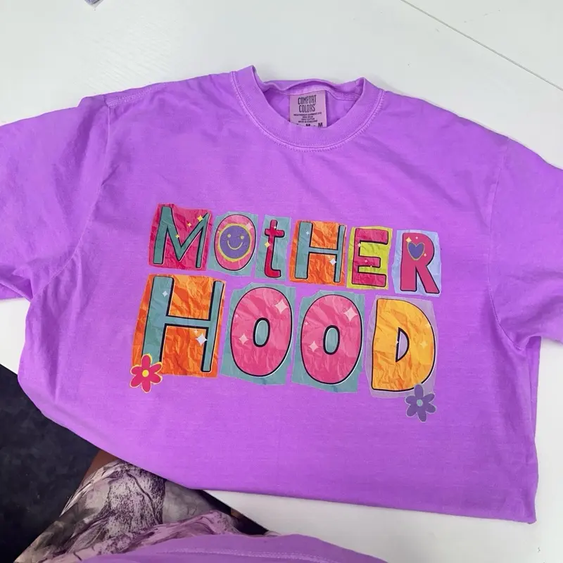 motherhood comfort colors graphic tee