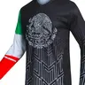 Mexican Style Men's Long Sleeve Off-Road T-Shirt, Mountain Bike Riding Shirt, Downhill and Motorcycle Racing V-Neck Quick-Dry, Cycling Jersey, Training Shirt, Workout Tops, Sports Top, Offroad Cycling Jerseys, Cycling Sports Wear, Sportswear Clothing