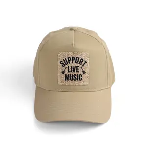 Support Live Music Structured Ball Cap