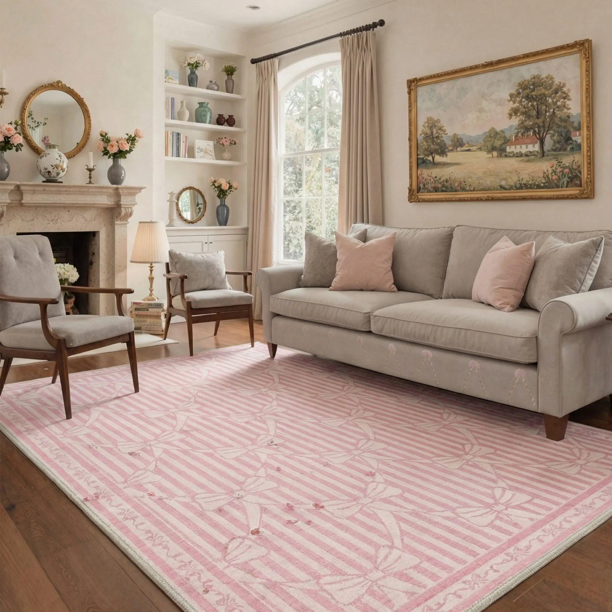 【Deals For You Days】GENIMO Floor Rug – Soft, Non-Slip, Pet Friendly, Machine Washable Home Carpet, Ideal Area Rug for Living Room, Bedroom, Kitchen ,ARC2120