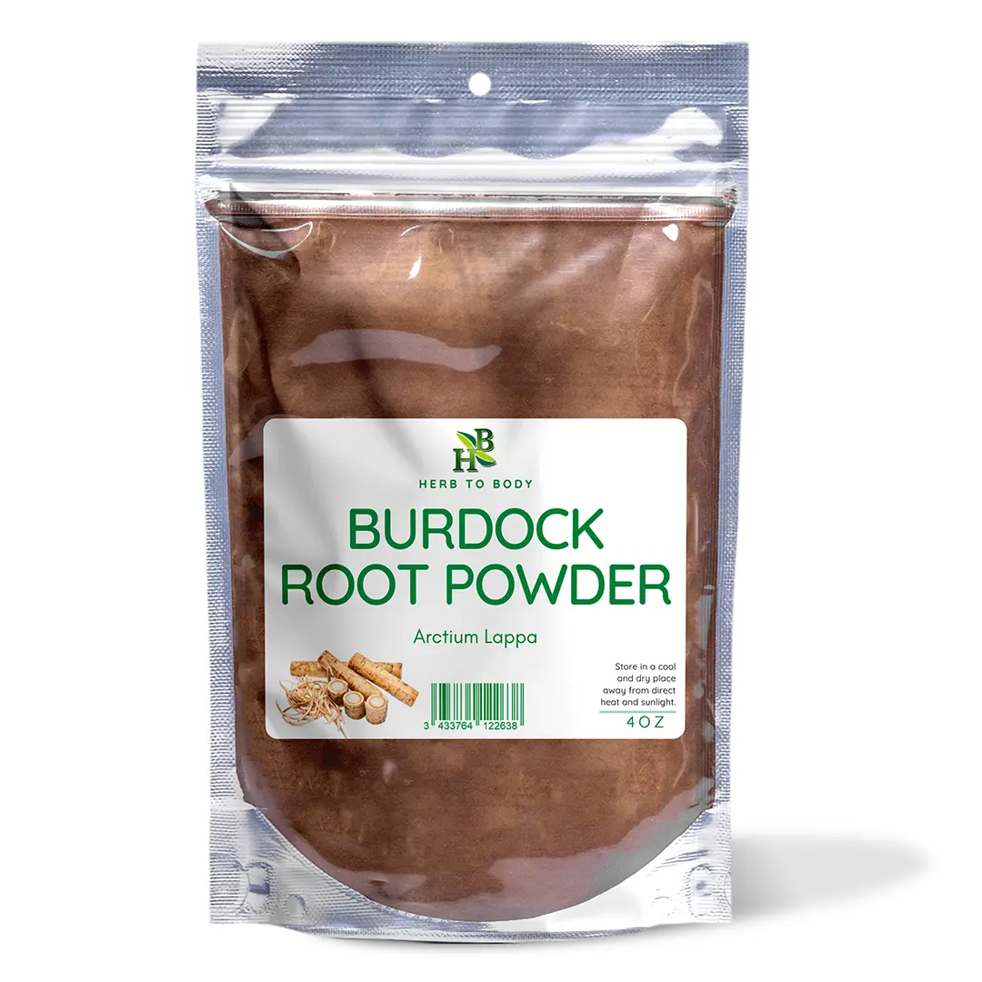 Burdock Root Powder - 4 oz | Arctium Lappa | Herb To Body