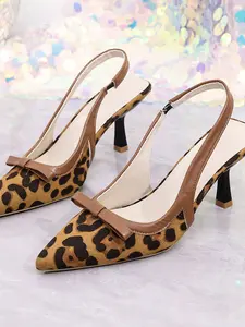 Elegant Evening Party Pointed Toe Stiletto Crystal Heels, High Heels, Stylish Fine Heel Shoes for Special Occasions, Women's Fashion Footwear