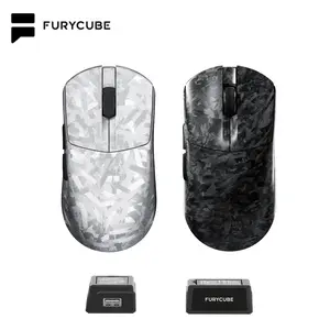 FURYCUBE F1 Tri-Mode Gaming Mouse PAW 3315 lightweight Mouse 2.4G Bluetooth Wireless Rechargeable Gaming Mouse with RGB Optical Sensor for Gaming & Office Accessories Birthday Gifts for BF mouse for gaming
