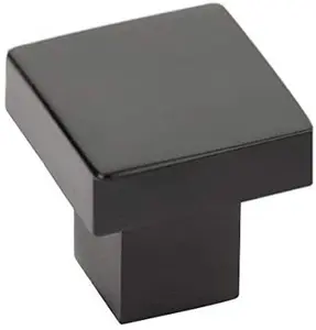 212 MAIN Emtek 86702US19 1.25 in. Brass Hunter Door Knob, Flat Black Door Hardware