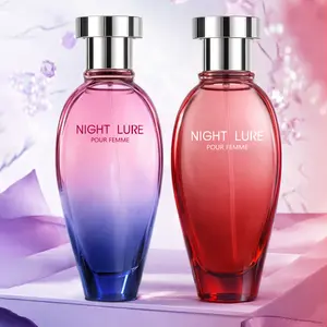 NIGHT LURE Women's 2-Pack Perfume 2 Bold   (60ML/2.029floz)X2  Scents 2 Stunning Gradient Bottles Pink Purple Red Long Wearing Evening Fragrance Luxury Glass Design Ideal Gift