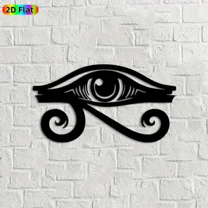 1pc Eye of Horus Metal Wall Art Eye of Horus Statue Mural, Ideal Gift for New Year, Easter, Weather-Resistant Metal Wall Decor Wall Sculptures, Perfect for Indoor Wall & Outdoor Fence, Egyptian Culture Enthusiasts