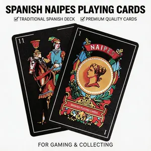 Spanish Playing Cards – Original Baraja Española, Waterproof Briscas Cards, Puerto Rico & Mexican Style, Durable Plastic indoor recreation