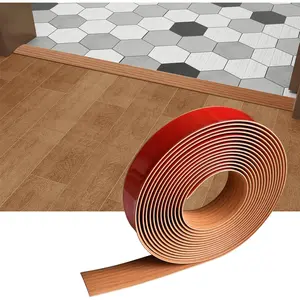 Floor/Door Flat Transition Strip & Self Adhesive Vinyl Edge Trim - Laminate Gap Covering Joining Strip