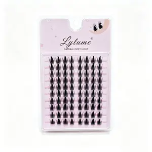 10-Row DIY Large-Capacity False Eyelashes, Naturally Soft Cat Eye Style, Reusable Clustered Lashes for Beginners, C/D Curl Lashes Suitable for Daily/Party Use, Beauty Makeup Accessory