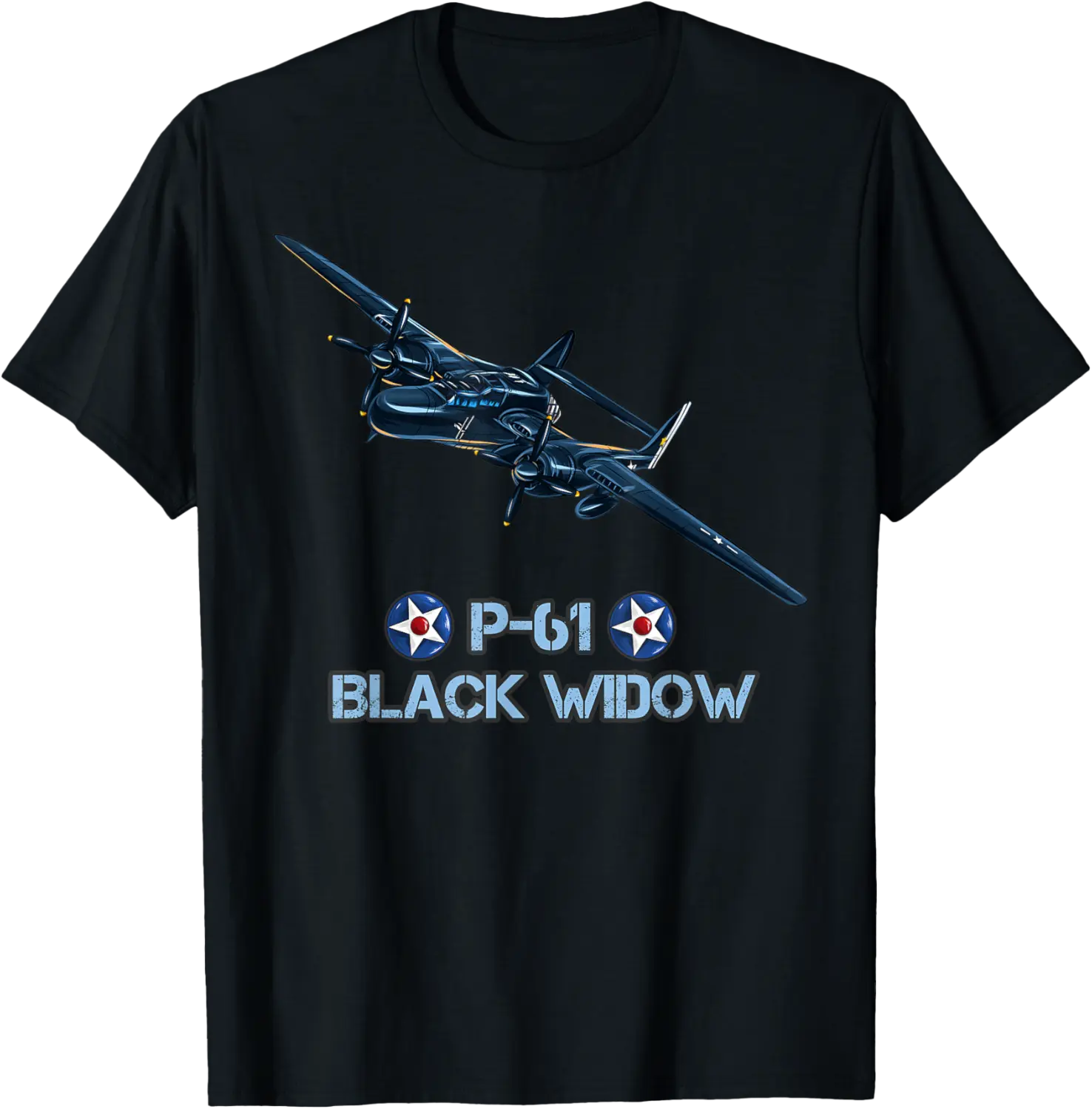 World War 2 P61 Black Widow Fighter Airplane T-Shirt - Lyubovboris Shop 72B0BB3G6DGS