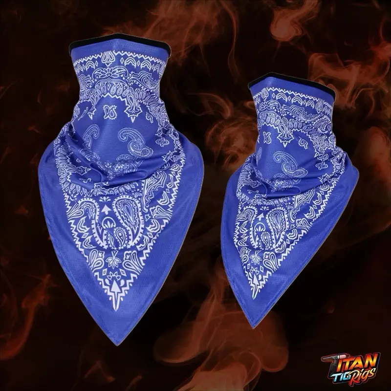 Titan TigRigs Paisley Bandana for Welders & Metalworkers - Soft Breathable Fabric for Arc Radiation Protection & All-Day Comfort