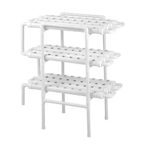 VEVOR Hydroponics Growing System Kit, 3-Tier 108 Sites UPVC Pipe Hydroponic Grow Kit with Timed Irrigation, Thickened Hydroponic Pipes, Indoor Home Garden Vegetable Planting Grow Kits for Fruit Herb