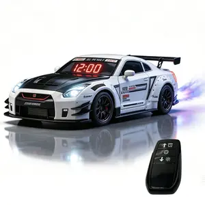 Cool V8 Soundwave Sports Car Design Alarm Clock, Desktop Decoration, Night Lighting, Fragrance Spraying, Air Purifier, Gift for Car Enthusiasts