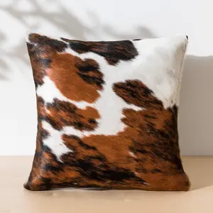 Tricolor Cowhide Pillow