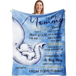 New Mom Gifts, Mom to Be Gift Blanket, Soft Comfortable Flannel, Pregnancy Gifts for Expecting Mom, First Time Mom Gifts, Best Gifts for Expecting Mom, Pregnant Mom Gifts, Gender Reveal Gifts Ideas