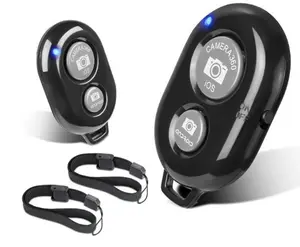 2 Pack Wireless Camera Remote Control - Wireless Remote for iPhone & Android Phones iPad iPod Tablet, Clicker for Photos & Videos, Wrist Strap Included