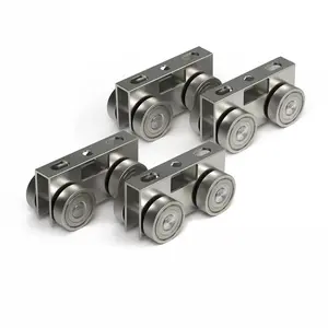 4 Wheel Light Duty Trolley Assembly Roller Trolley Easy Bolt Installation for use with 1-5/8" Wide and All 1-5/8" or Taller Strut  (4)