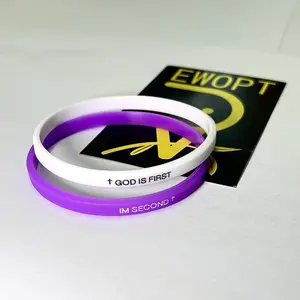 2-packs-GOD IS FIRST BRACELET  I AM SECOND Motivational Message man BRACELET Thin style Religious Easter Gifts Springtok（Black）