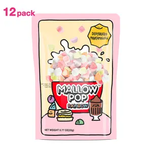 Mallow Pop Rainbow - Light & Crispy Marshmallows - Sweet Snack - 0.77 oz - Perfect for Toppings or Treats - Fun & Unique Eating Experience