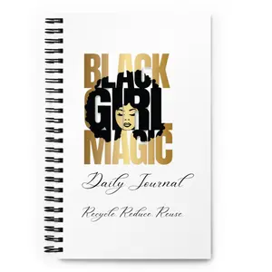 Black Girl Magic Journal | Spiral Journal | Manifestation | Melanin Notebook | Black Queen| Black Girl  Magic Journal