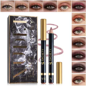 12-color pearlescent eyeshadow pen set without smudge with pencil sharpener eyeliner pen Makeup Kit Makeup Bundle Box freckle pen