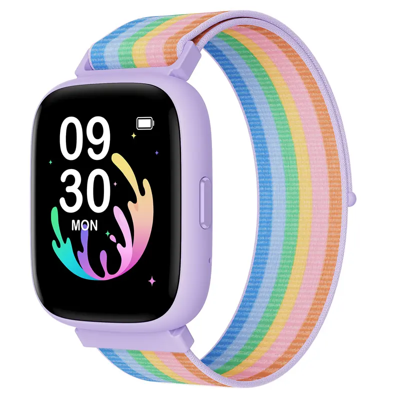 BIGGERFIVE Kids Smart Watch No APP No Phone Needed, with Pedometer,Step Counter,Heart Rate, Sleep Monitor, IP68 Waterproof, Puzzle Games Fitness Tracker for Girls Boys Kids Wearable Wristwatch