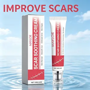 MAYLOR 2 Pack Silicone Scar Gel for Face & Body – Fast Scar Removal Cream for Acne, Surgical, Burn & Keloid Scars – Visible Results for Old & New Scars, Smooth Skin Repair