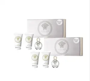 Versace Eros Pour Femme Mini 3-Pc. Gift Set - EDP 0.17 oz, Body Lotion 0.8 oz, Shower Gel 0.8 oz - Radiant Floral Woody Fragrance with Lemon Flower & Warm Woods