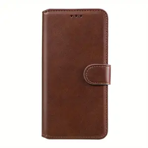 Flip Leather Wallet Case for iPhone 11/12/13/14/15/16 Pro/Pro Max/Plus Brown Creative Pattern Superior Protection USA Crafted Lightweight Functional Casing Cover Smartphone