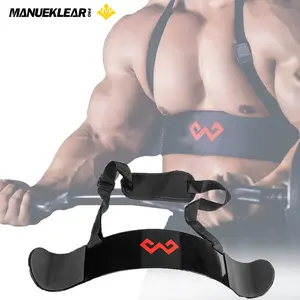 Arm Blaster, Bicep Curl Thick Adjustable Bodybuilding Bicep Isolator,Barbell Curl Assistant Arm Curl Bar