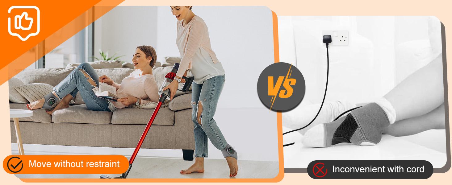 Cordless Ankle Massager with Heat, Ankle Heating Pad, USB Rechargeable Heated Brace Wrap Warmer, 5 Heat Levels, 3 Vibration Modes, Use for Daily Comfort & Active, Relax for Home Office, Christmas Gifts for Mom Dad Women Men ,ankle protection Cordless Ankle Massager with Heat, Ankle Heating Pad, USB Rechargeable Heated Brace Wrap Warmer, 5 Heat Levels, 3 Vibration Modes, Use for Daily Comfort & Active, Relax for Home Office, Christmas Gifts for Mom Dad Women Men ,ankle protection