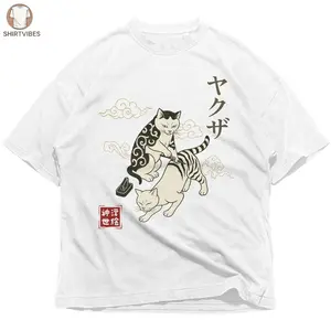Cat Yakuza Ukiyo-E Japanese T-Shirt