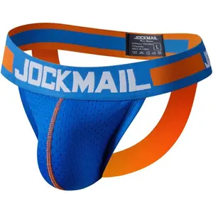 Mens Jockstrap Underwear Wide Belt Athletic Supporter Mens Thongs Sport Underwear Jock Strap