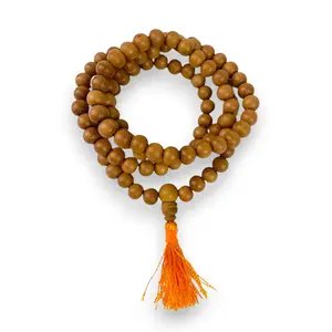 Sandalwood Serenity for Meditation | 108 Bead Sandalwood Mala | Sacred Japa & Spiritual Harmony Tool | Meditation, Prayer & Gift Perfected