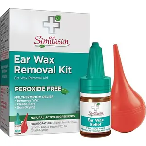 Similasan Ear Wax Removal Kit, 0.33 Ounce Bottle Ear Drops with Bulb Syringe