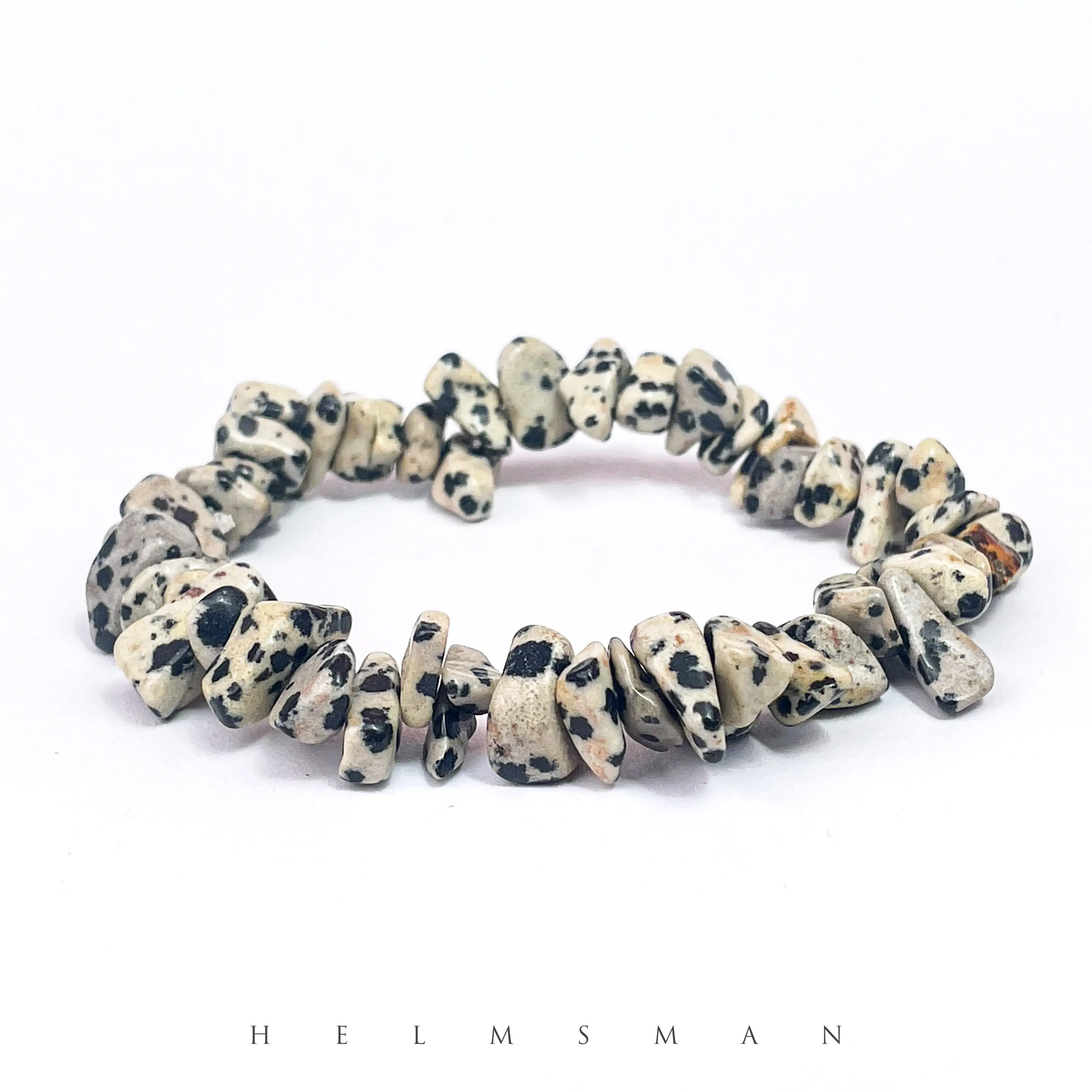 [Direct Buy] 1 Count dalmatian jasper chip bracelet