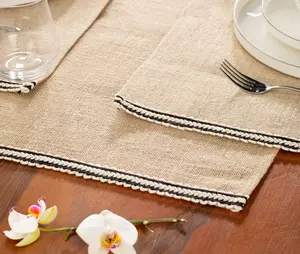 Black Braided Jute Runner