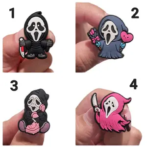 Halloween Horror Ghost Croc Charms - Choose from 4 Unique Designs - Perfect for Halloween Decor or Accessories