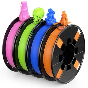 Silk Shiny 3D Printer Filament Bundle, PLA Filament 1.75 mm for 3D Printers, Dimensional Accuracy +/- 0.02 mm, 200g x 4 Spools Set, 3dprinter