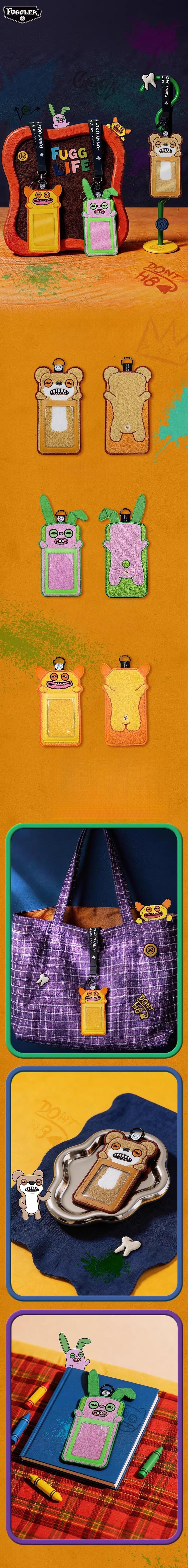 Fuggler Art Toy Card Holder, Art Toy Figure Pendant Merchandise