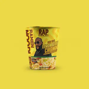 Rap Snacks Rick Ross Lemon Pepper Chicken Flavor Ramen Noodles 2.25oz Cup