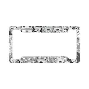 Ahegao License Plate Frame, Anime License Plate Frame, Anime Gift, Car Décor, Anime Car Accessories