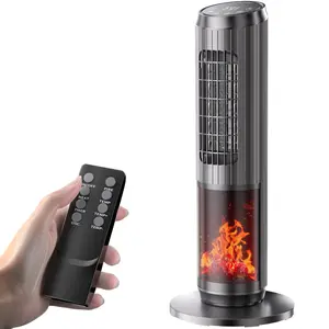 【Hot Pick】Space Heater - 1500W PTC Heaters for Indoor Use - Portable Heater with Thermostat and Remote - Room Heaters with 60° Oscillation - Quiet for Office, Bedroom