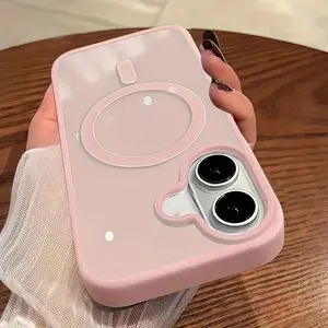 Phone case: New Luxury Magnetic Wireless Charging Cellphone Case - Ultra Thin Transparent Design Compatible with iPhone 17/16/15/14/13/Plus/Pro/Pro Max 17Air Cover